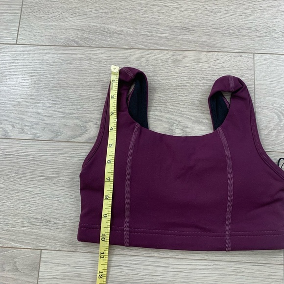 Karma Yoga Evelyn Fig Burgundy Sports Bra - Picture 6 of 7